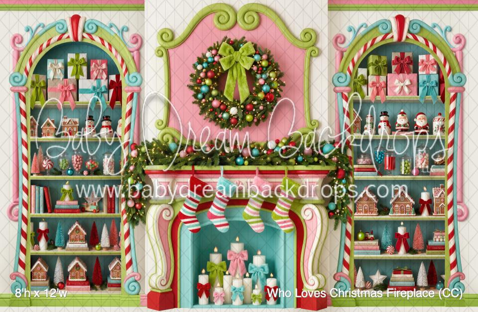Who Loves Christmas Fireplace (CC)