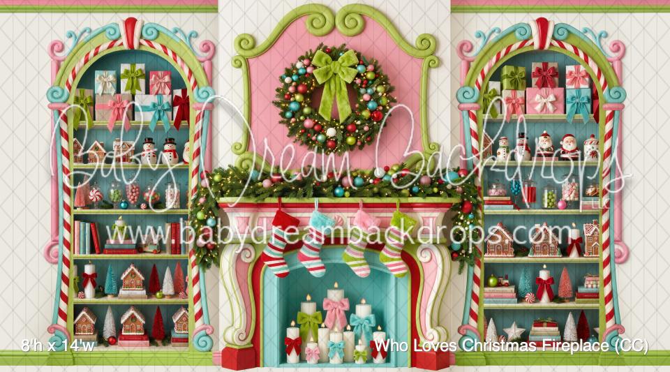 Who Loves Christmas Fireplace (CC)