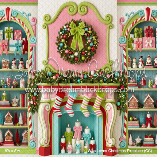 Who Loves Christmas Fireplace (CC)