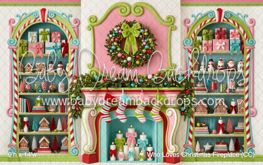 Who Loves Christmas Fireplace (CC)