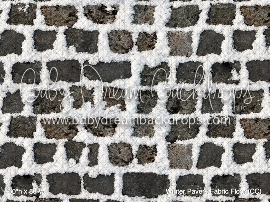 Winter Pavers Fabric Floor (CC)