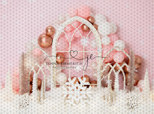 Winter Wonderland Window Arch in pink (JE)