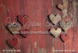 Wood Heart Wall Itty Bitty (WM)