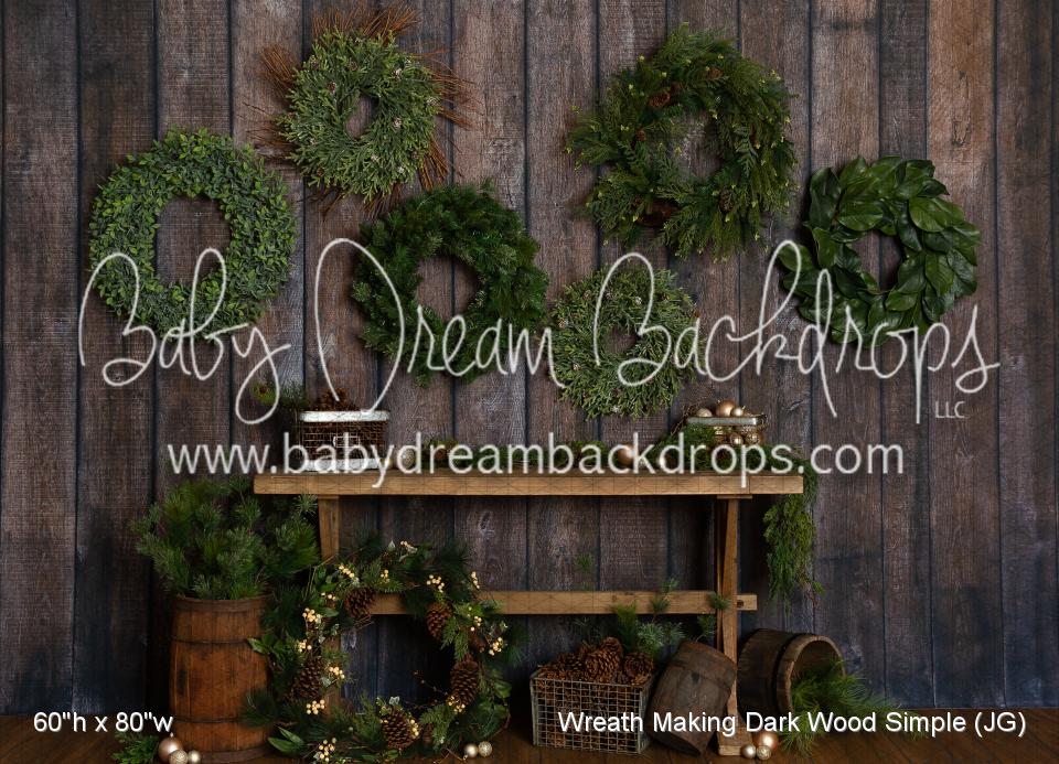 Wreath Making Dark Wood Simple (JG)