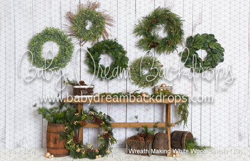 Wreath Making White Wood Simple (JG)