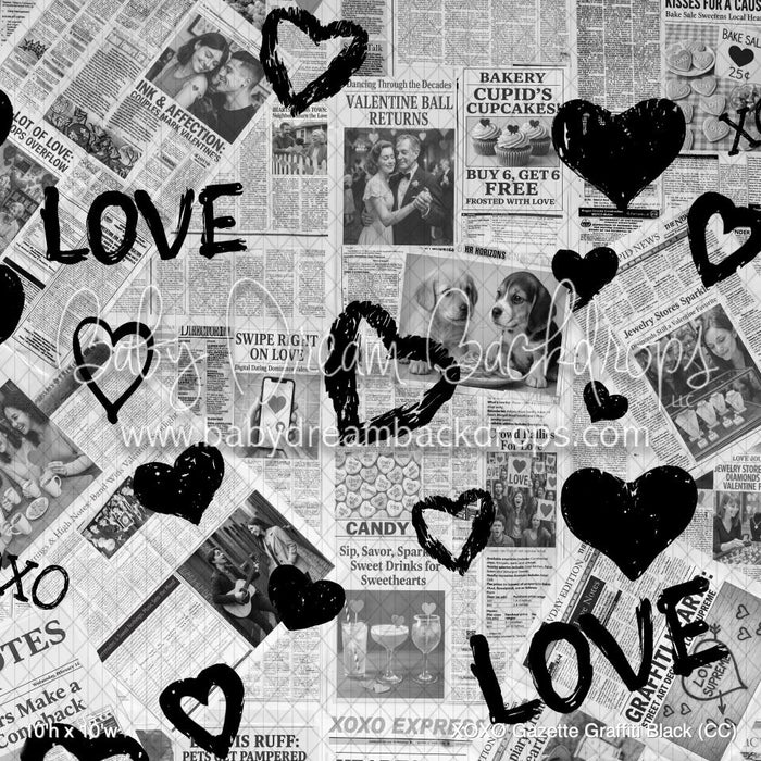 XOXO Gazette Graffiti Black (CC)