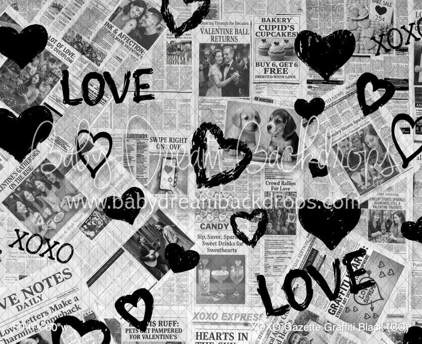 XOXO Gazette Graffiti Black (CC)