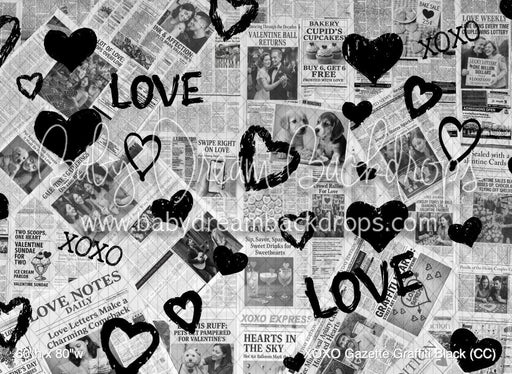 XOXO Gazette Graffiti Black (CC)