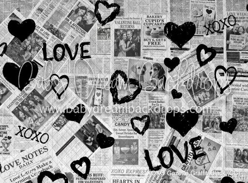 XOXO Gazette Graffiti Black (CC)