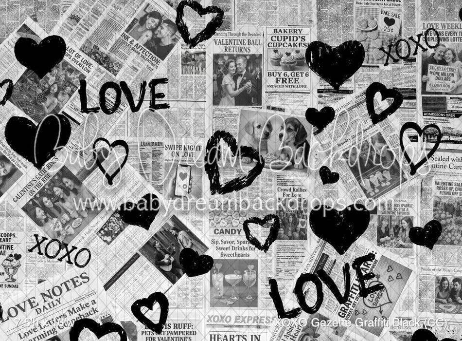 XOXO Gazette Graffiti Black (CC)