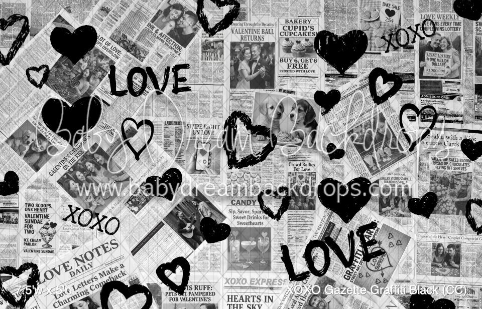 XOXO Gazette Graffiti Black (CC)