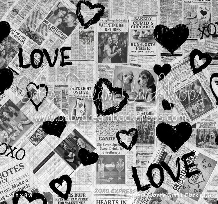 XOXO Gazette Graffiti Black (CC)