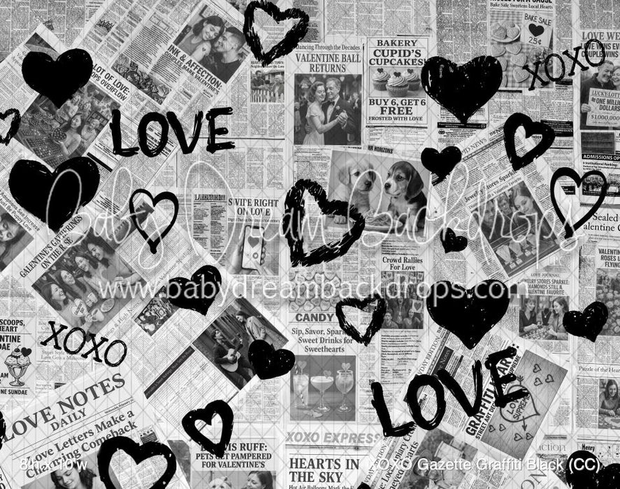 XOXO Gazette Graffiti Black (CC)