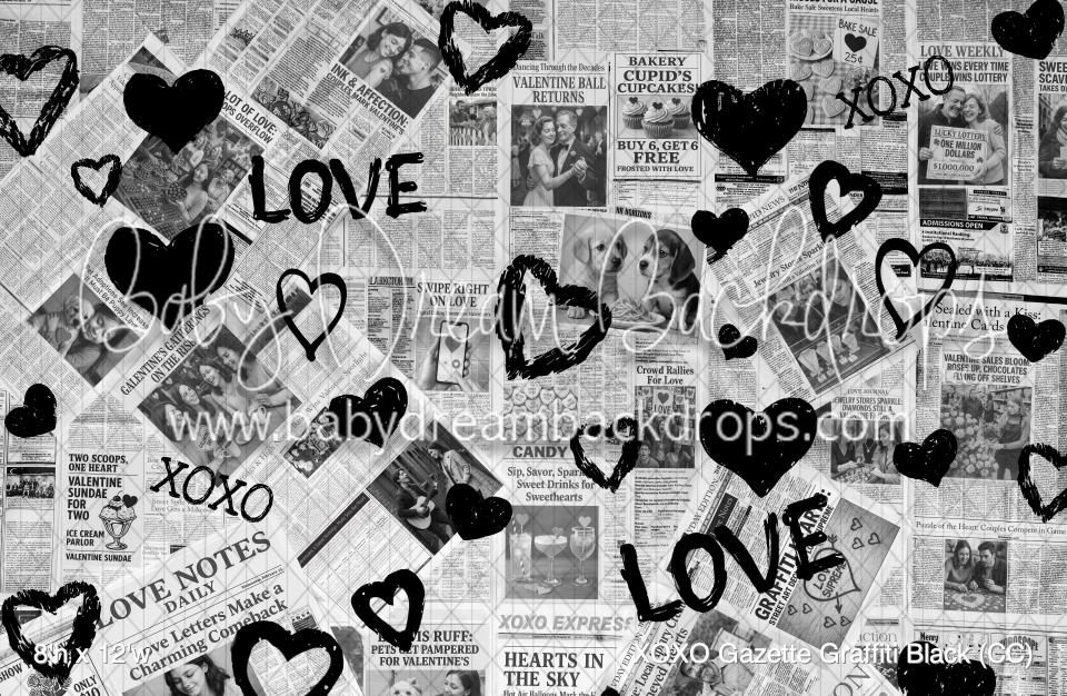 XOXO Gazette Graffiti Black (CC)