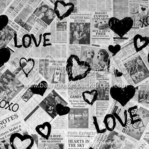 XOXO Gazette Graffiti Black (CC)