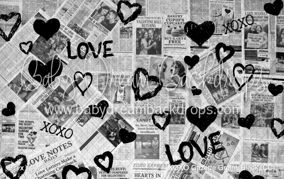 XOXO Gazette Graffiti Black (CC)