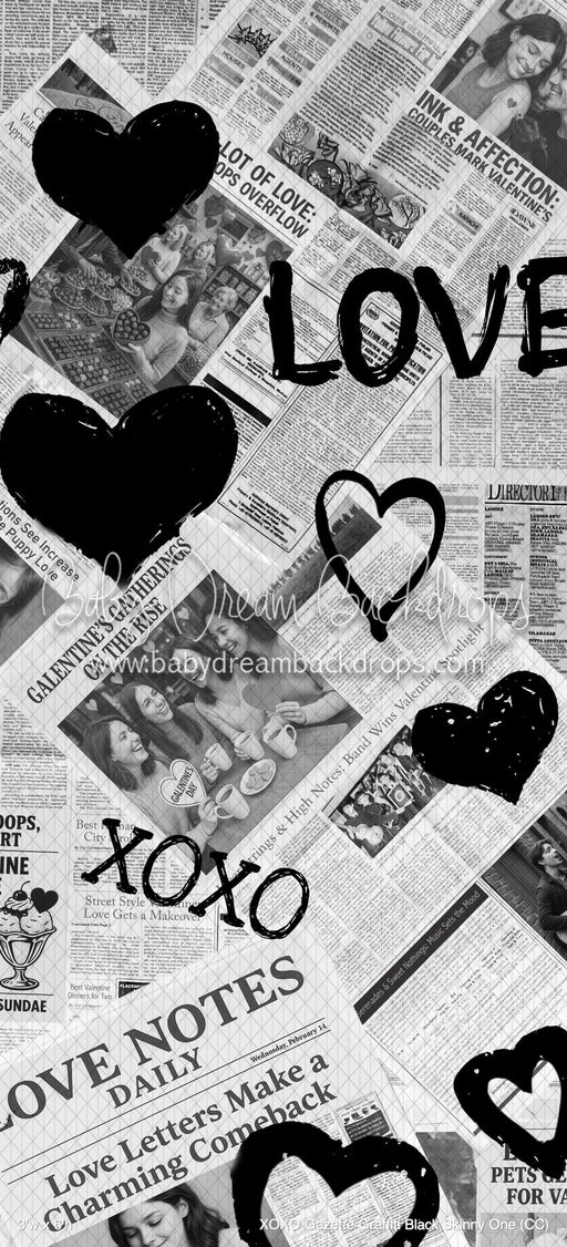 XOXO Gazette Graffiti Black Skinny One (CC)