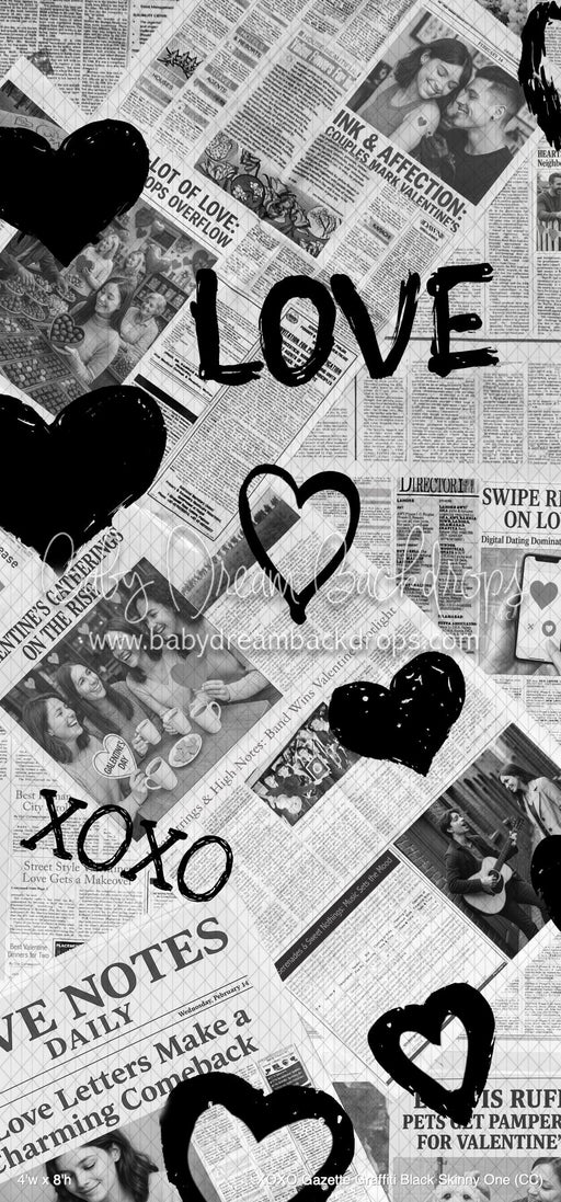 XOXO Gazette Graffiti Black Skinny One (CC)