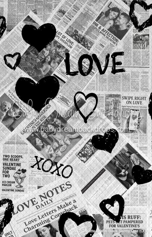 XOXO Gazette Graffiti Black Skinny One (CC)