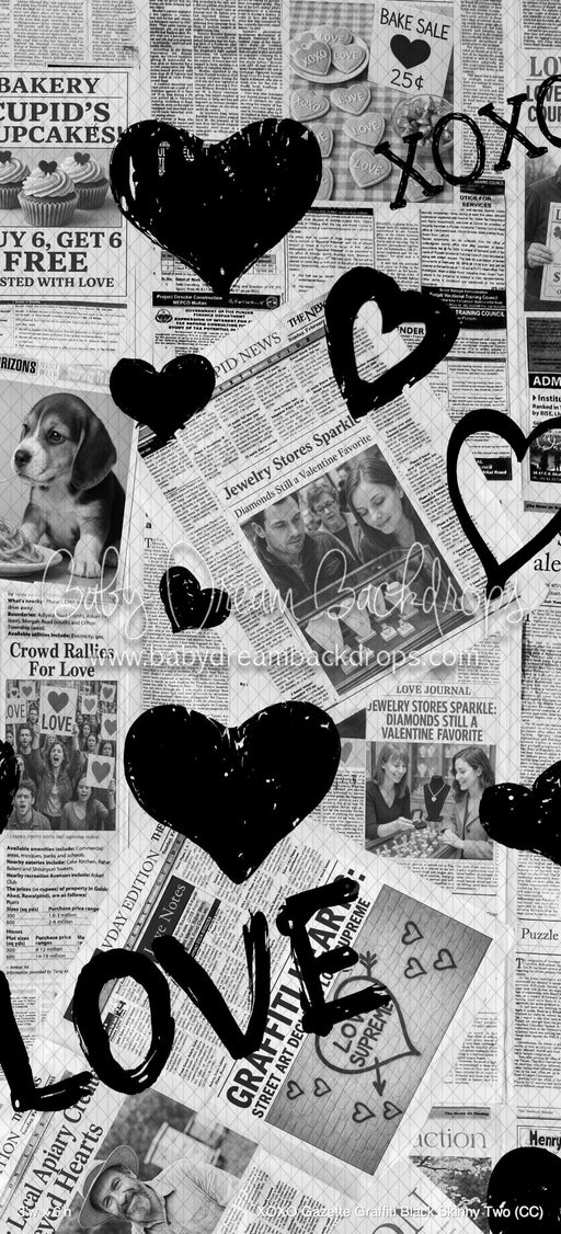 XOXO Gazette Graffiti Black Skinny Two (CC)