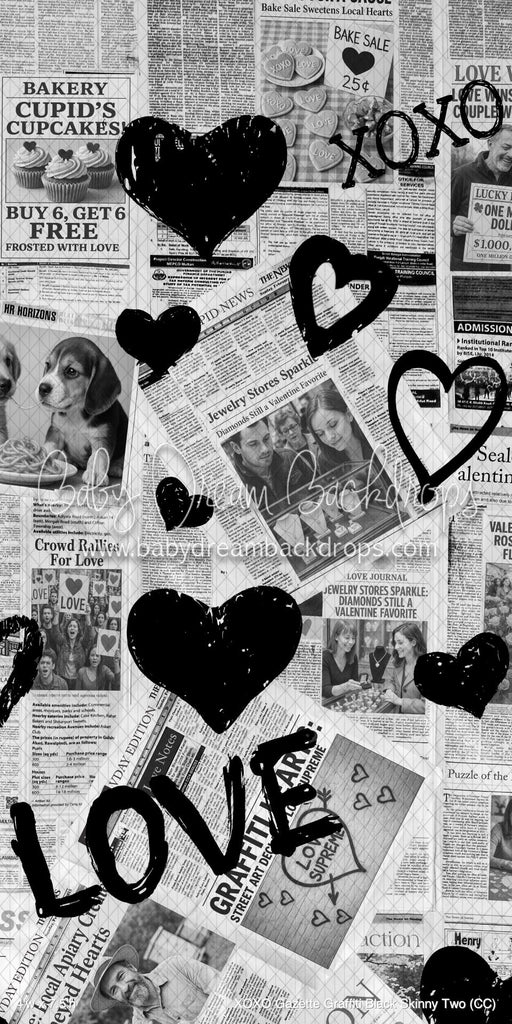 XOXO Gazette Graffiti Black Skinny Two (CC)