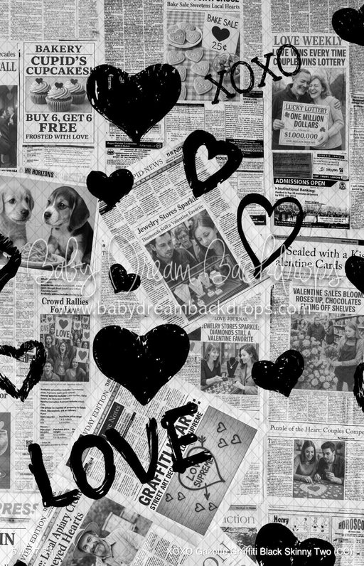 XOXO Gazette Graffiti Black Skinny Two (CC)