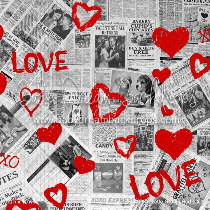 XOXO Gazette Graffiti Red (CC)