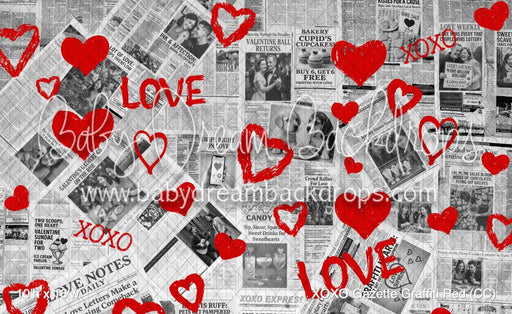 XOXO Gazette Graffiti Red (CC)