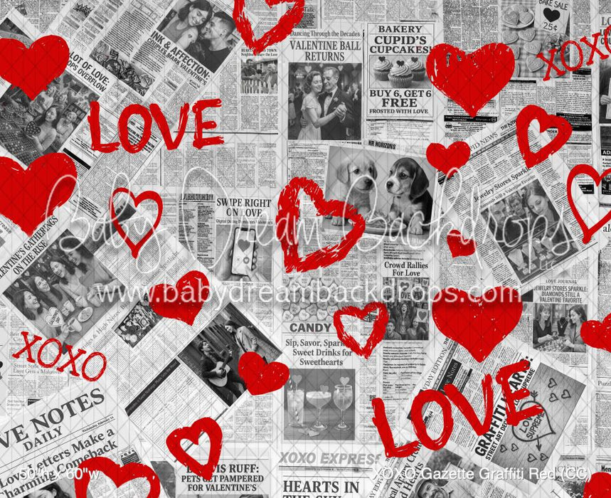XOXO Gazette Graffiti Red (CC)