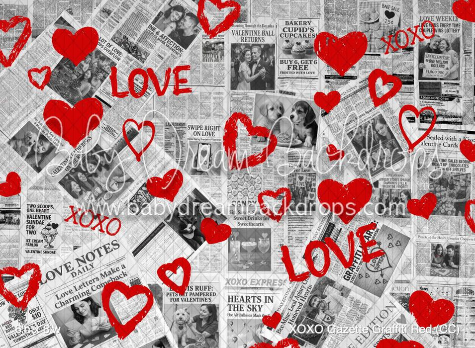 XOXO Gazette Graffiti Red (CC)