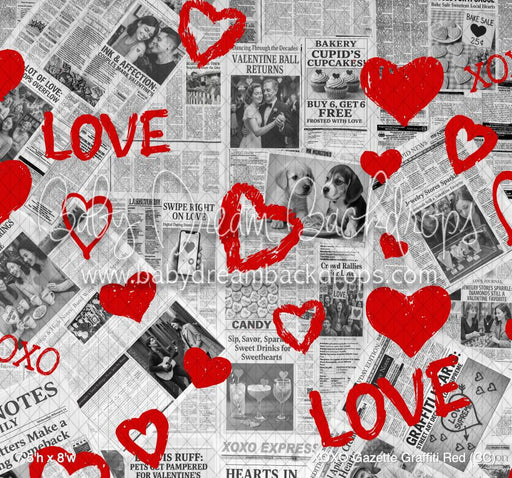 XOXO Gazette Graffiti Red (CC)