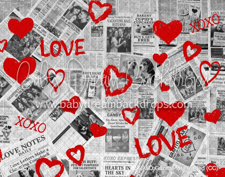 XOXO Gazette Graffiti Red (CC)
