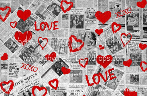 XOXO Gazette Graffiti Red (CC)