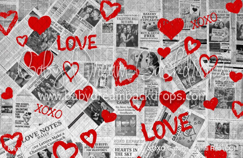 XOXO Gazette Graffiti Red (CC)