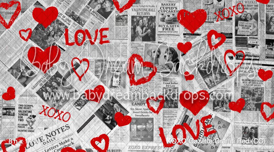 XOXO Gazette Graffiti Red (CC)