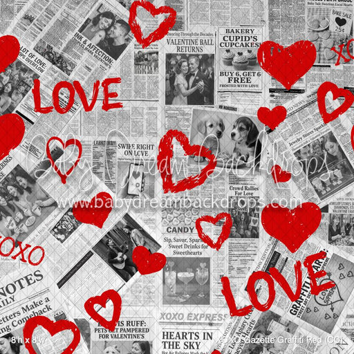 XOXO Gazette Graffiti Red (CC)