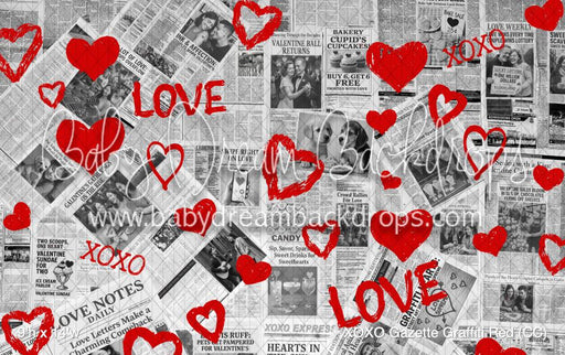 XOXO Gazette Graffiti Red (CC)