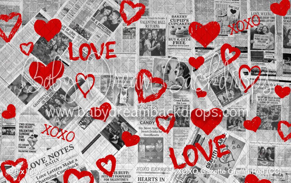 XOXO Gazette Graffiti Red (CC)