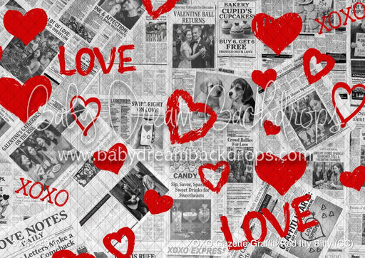 XOXO Gazette Graffiti Red Itty Bitty (CC)
