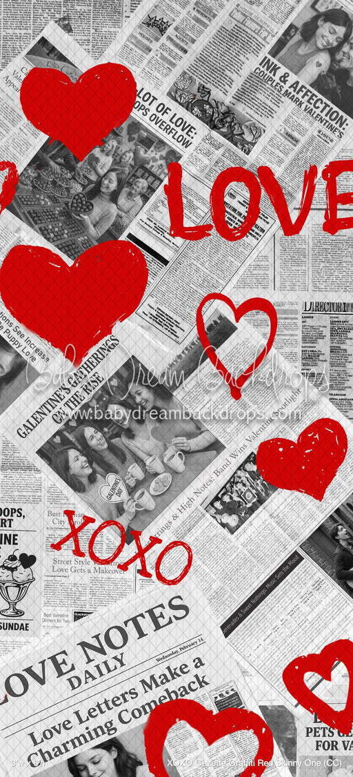 XOXO Gazette Graffiti Red Skinny One (CC)