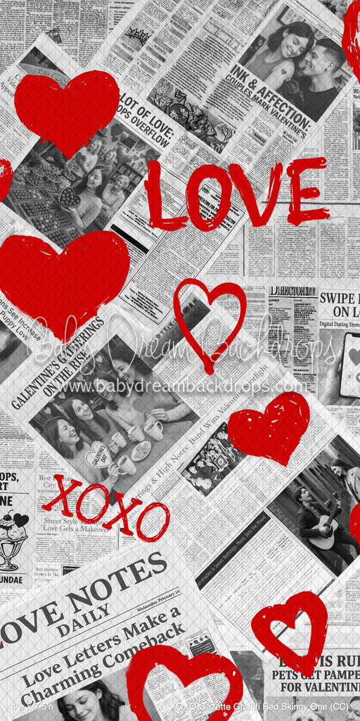 XOXO Gazette Graffiti Red Skinny One (CC)