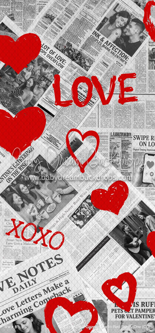 XOXO Gazette Graffiti Red Skinny One (CC)