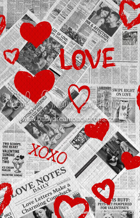 XOXO Gazette Graffiti Red Skinny One (CC)