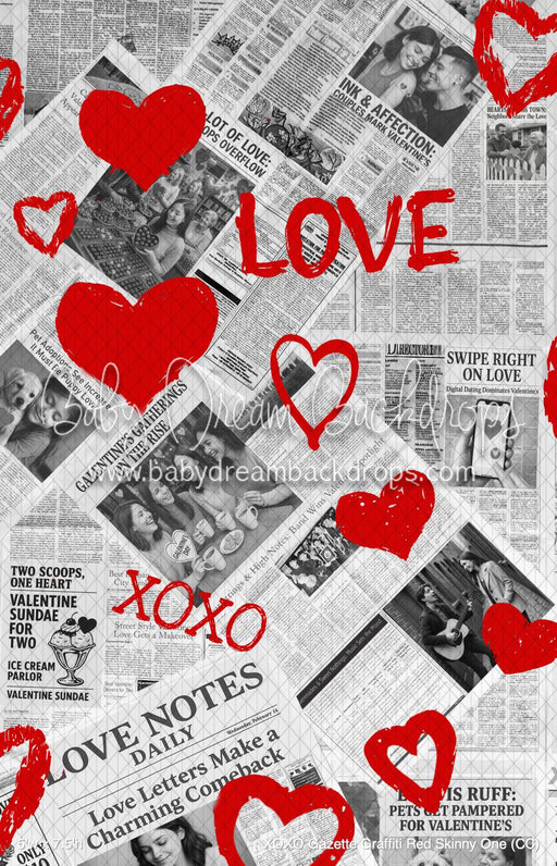 XOXO Gazette Graffiti Red Skinny One (CC)