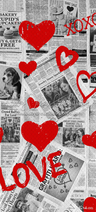 XOXO Gazette Graffiti Red Skinny Two (CC)