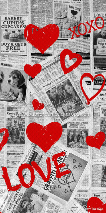 XOXO Gazette Graffiti Red Skinny Two (CC)