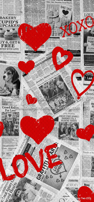 XOXO Gazette Graffiti Red Skinny Two (CC)