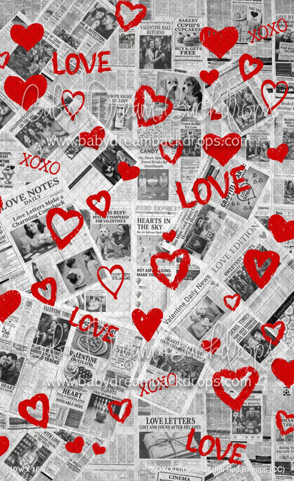 XOXO Gazette Graffiti Red Sweeps (CC)