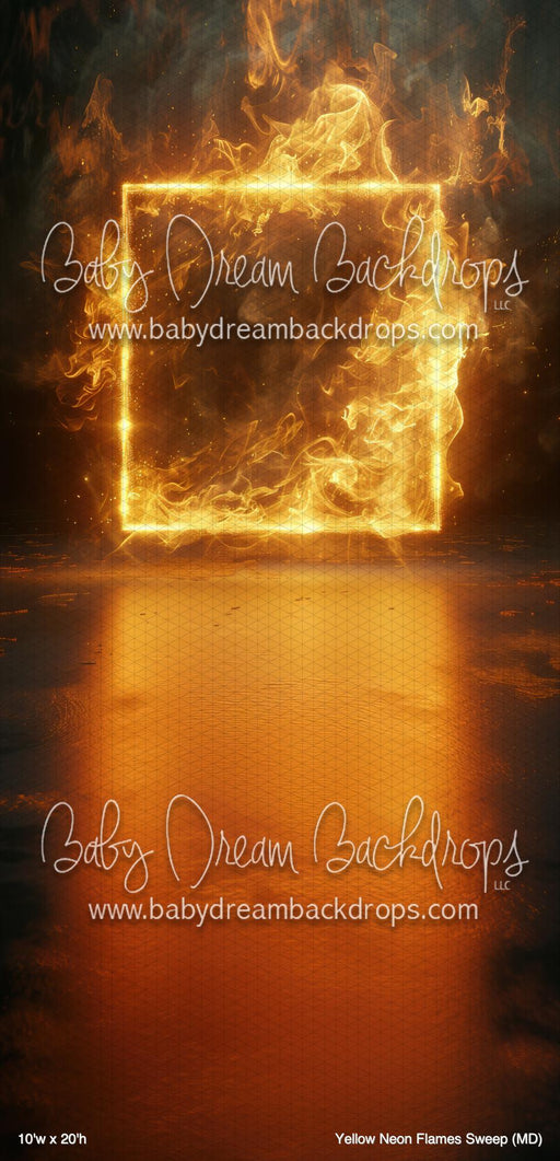 Yellow Neon Flames Sweep (MD)