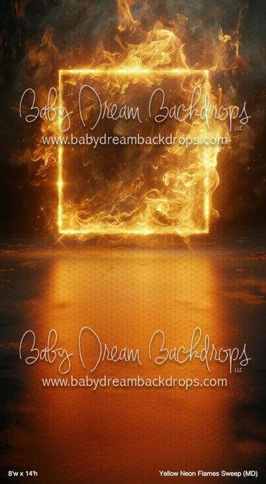 Yellow Neon Flames Sweep (MD)
